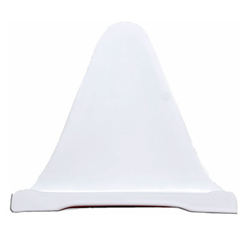 Triangular porcelain support varius sizes, white color