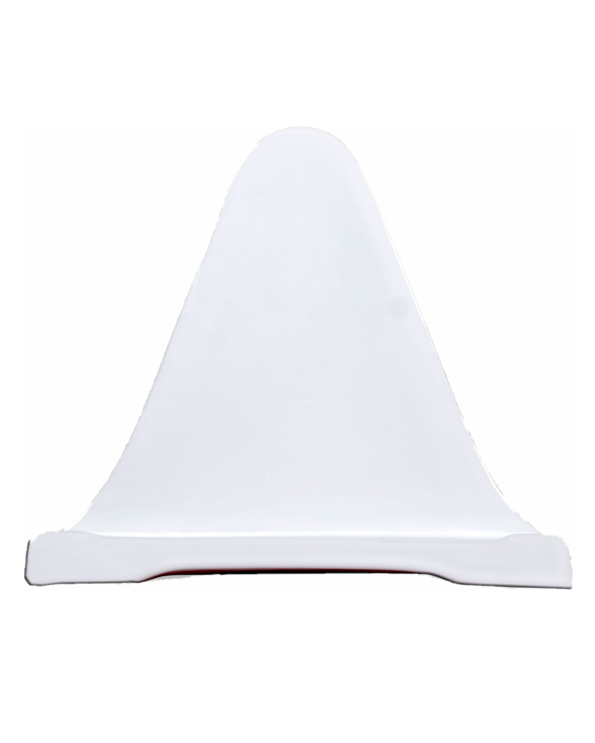 Triangular porcelain support varius sizes, white color