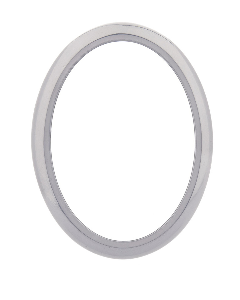 Frame 13 x 18 cm oval nickel