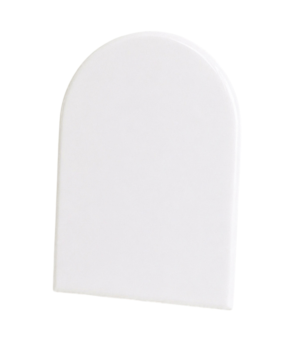 Porcelain tile dome - shaped varius sizes, white color