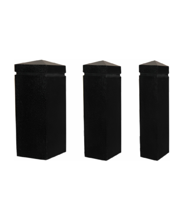 Black granite Shanxi column - with head