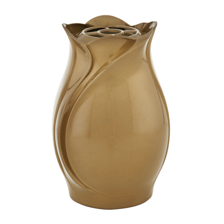 Tulip vase new bronze without lid