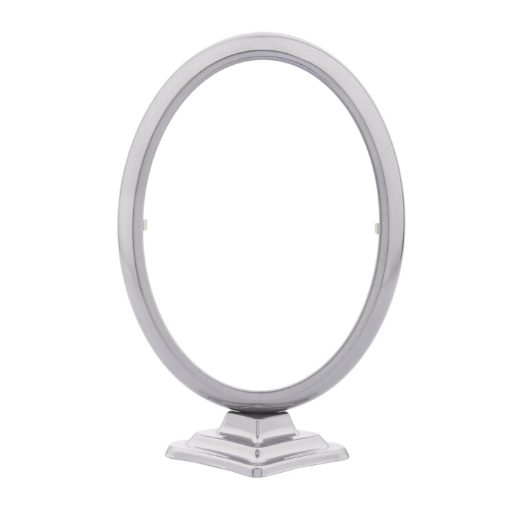 Frame 13 x 18 cm oval with nickel base