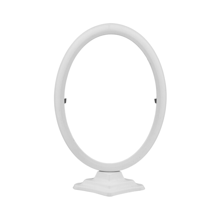 Frame 13 x 18 cm oval with white base