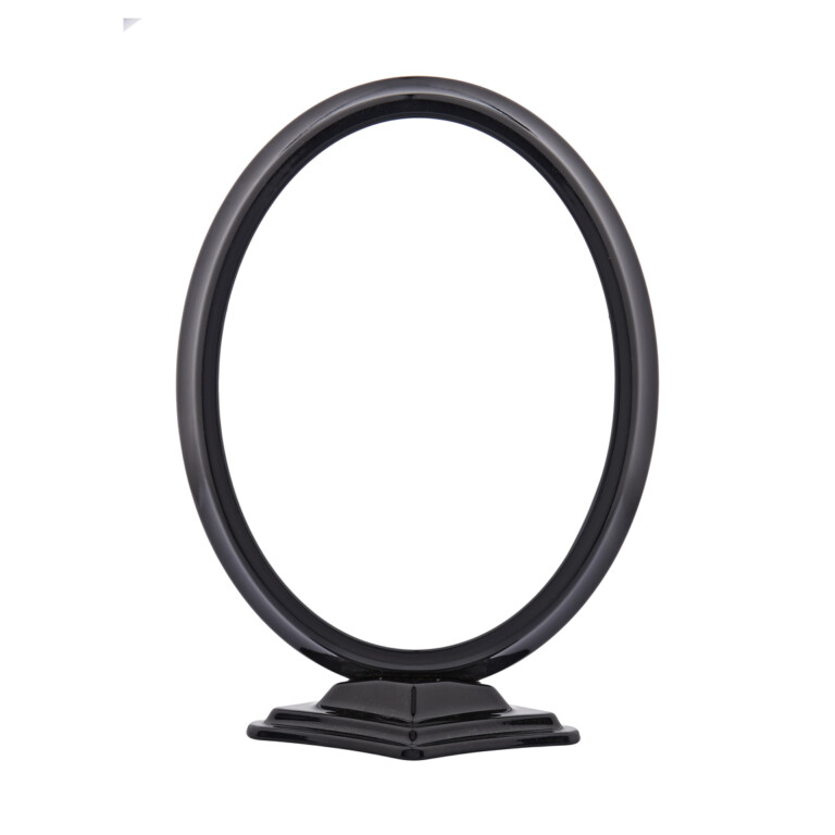 Frame 18 x 24 cm oval vertical with black base