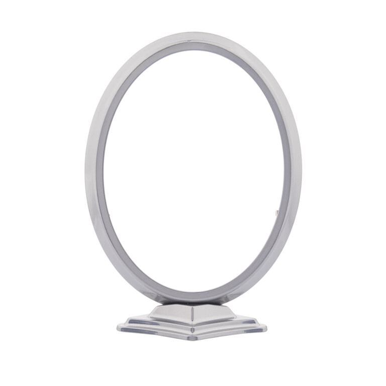 Frame 18 x 24 cm oval vertical with nickel base