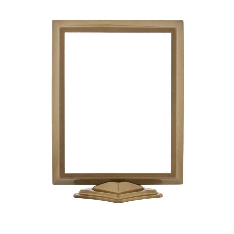 Frame 18 x 24 cm rectangular vertical with bronze base new